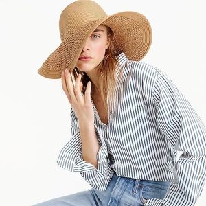 J crew summer woven hat